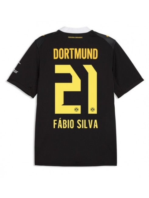 Moški Nogometna dresi replika Borussia Dortmund Fabio Silva #21 Gostujoči 2026-27 Kratek rokav Moški Nogometna dresi replika Borussia Dortmund Fabio Silva #21 Gostujoči 2026-27 Kratek rokav